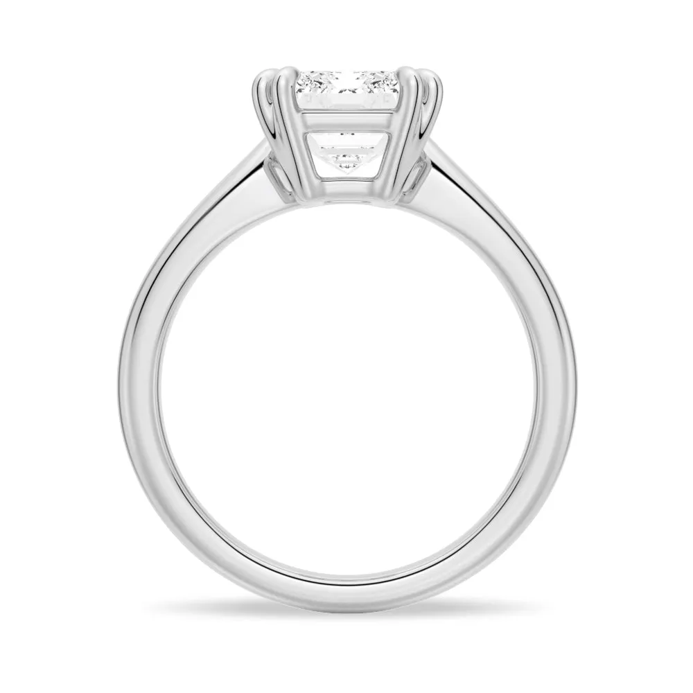 3 CT. Emerald-Cut Solitaire Moissanite Engagement Ring