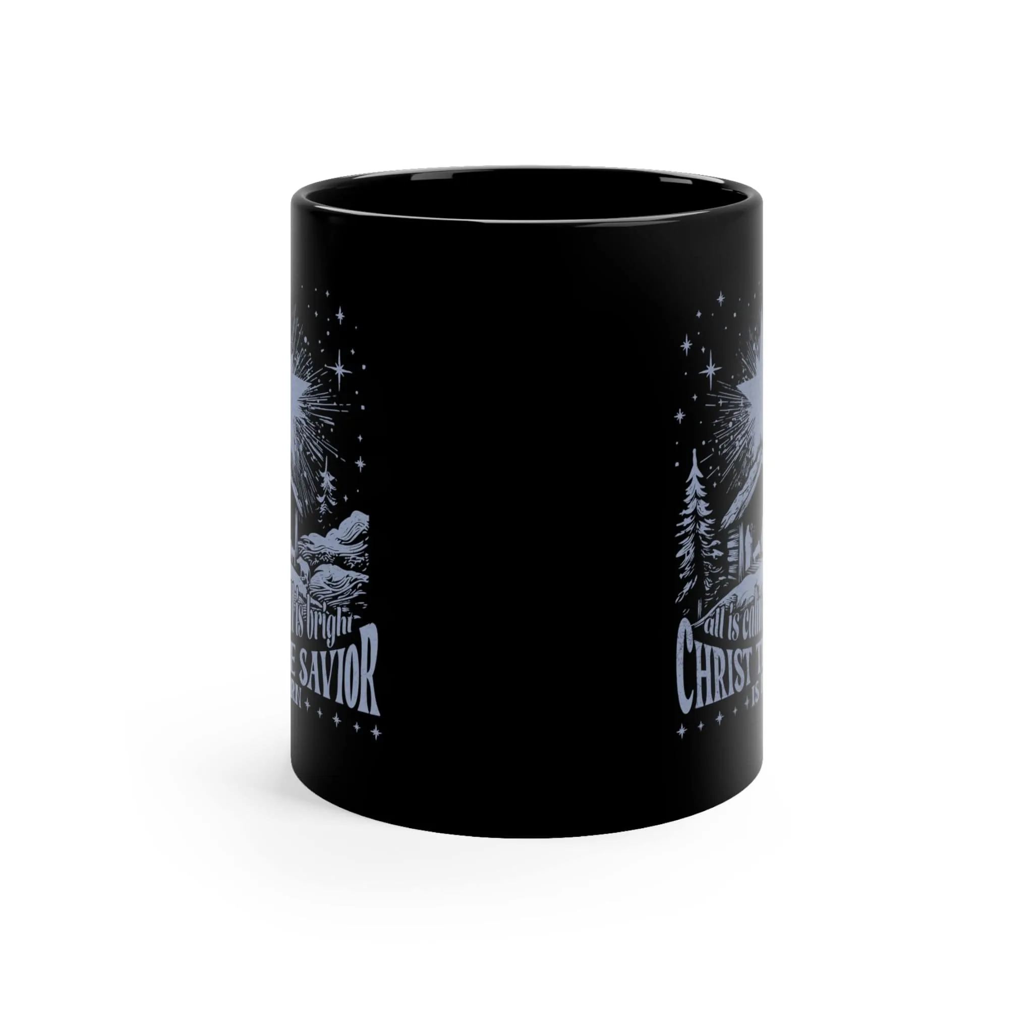 All Is Calm 11oz Black Mug