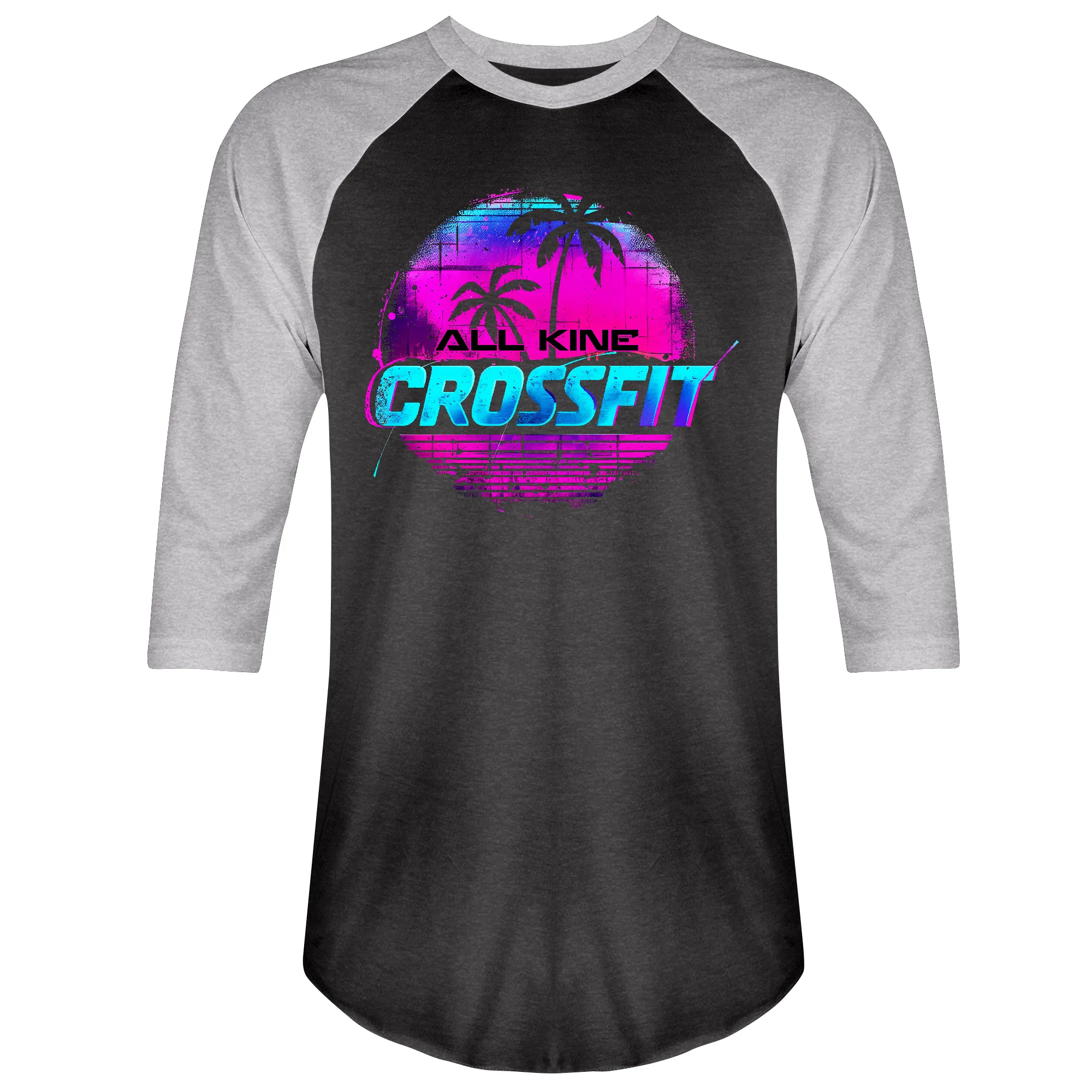 All Kine CrossFit Summer Vice Mens - 3/4 Sleeve