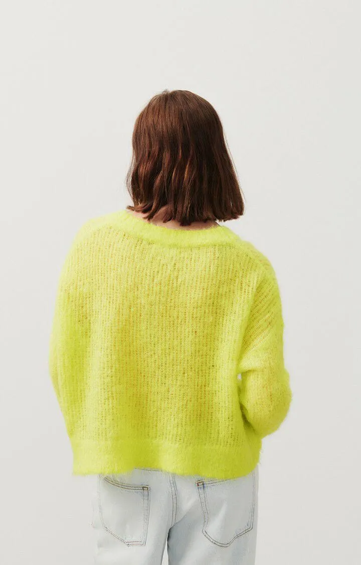 American Vintage Women's Jumper Bymi - Fluroescent Yellow