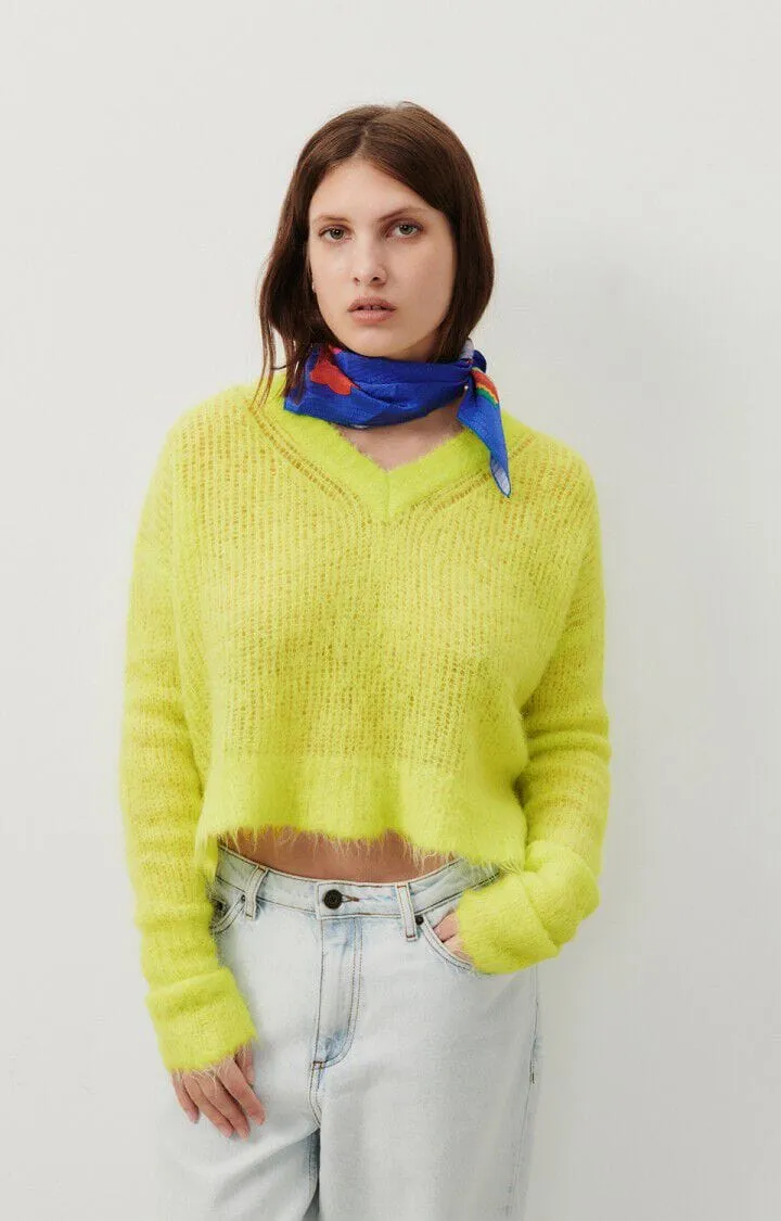 American Vintage Women's Jumper Bymi - Fluroescent Yellow