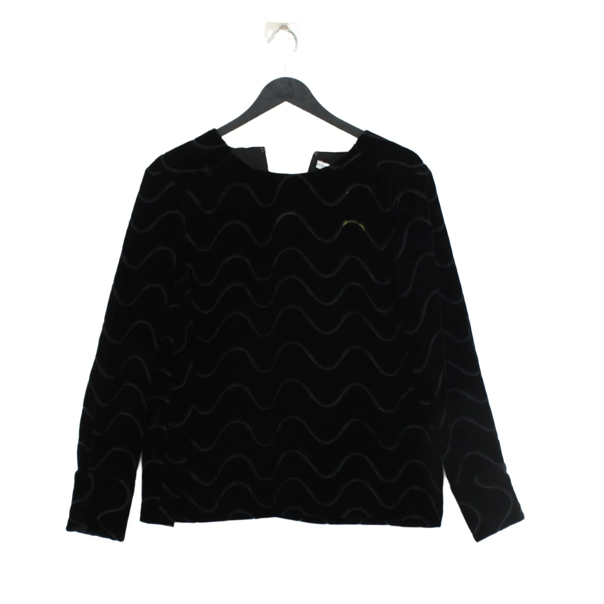 & Other Stories Women's Blouse UK 8 Black Polyamide with Viscose