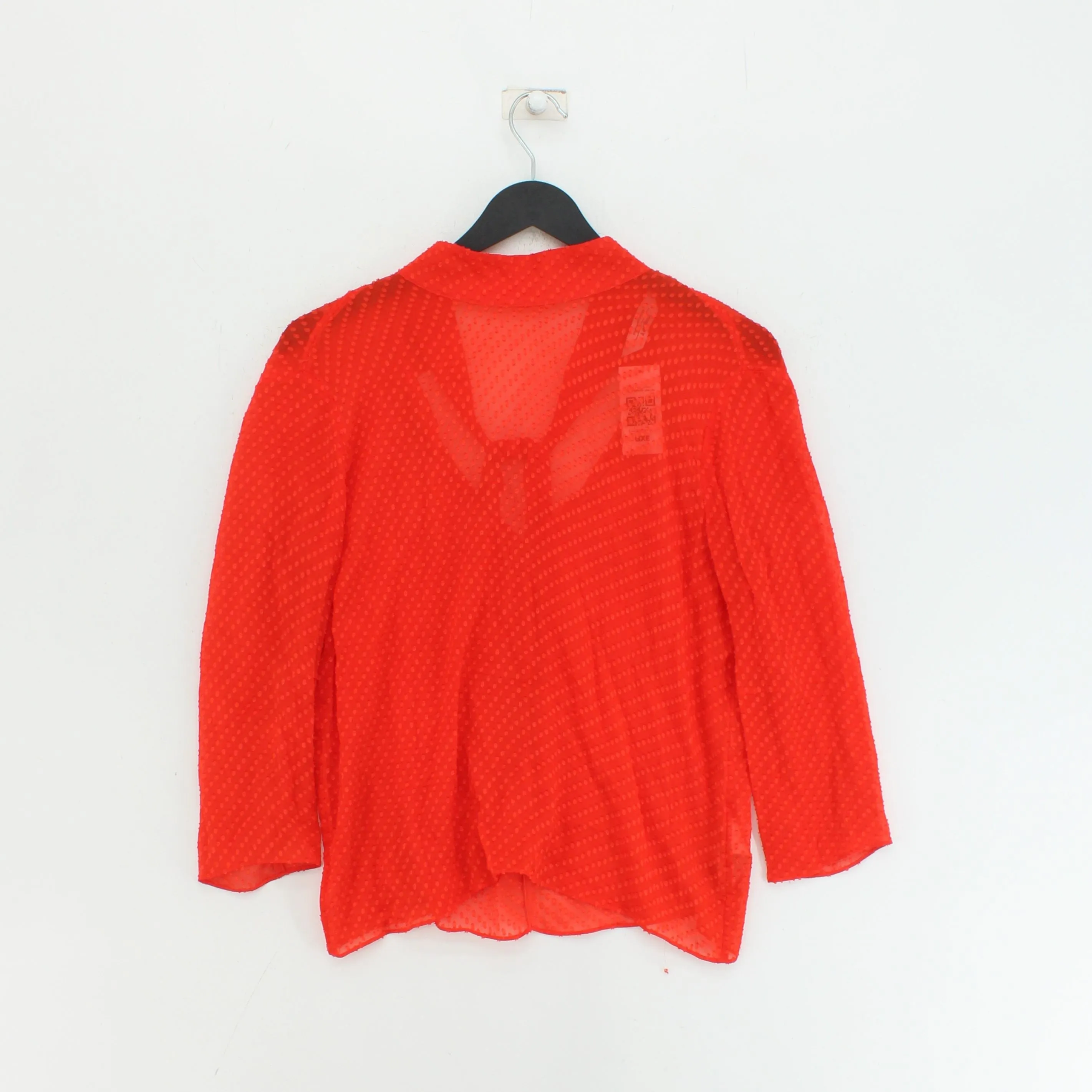 & Other Stories Women's Blouse UK 8 Red Viscose with Other