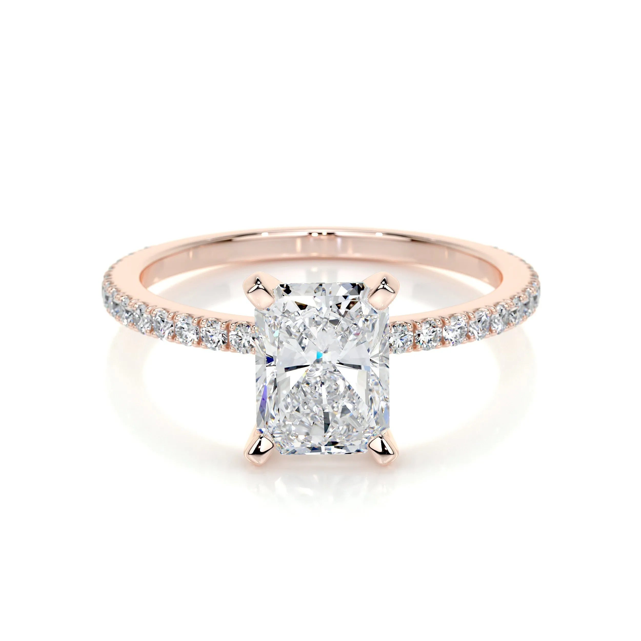 Audrey Lab Grown Diamond Ring -14K Rose Gold