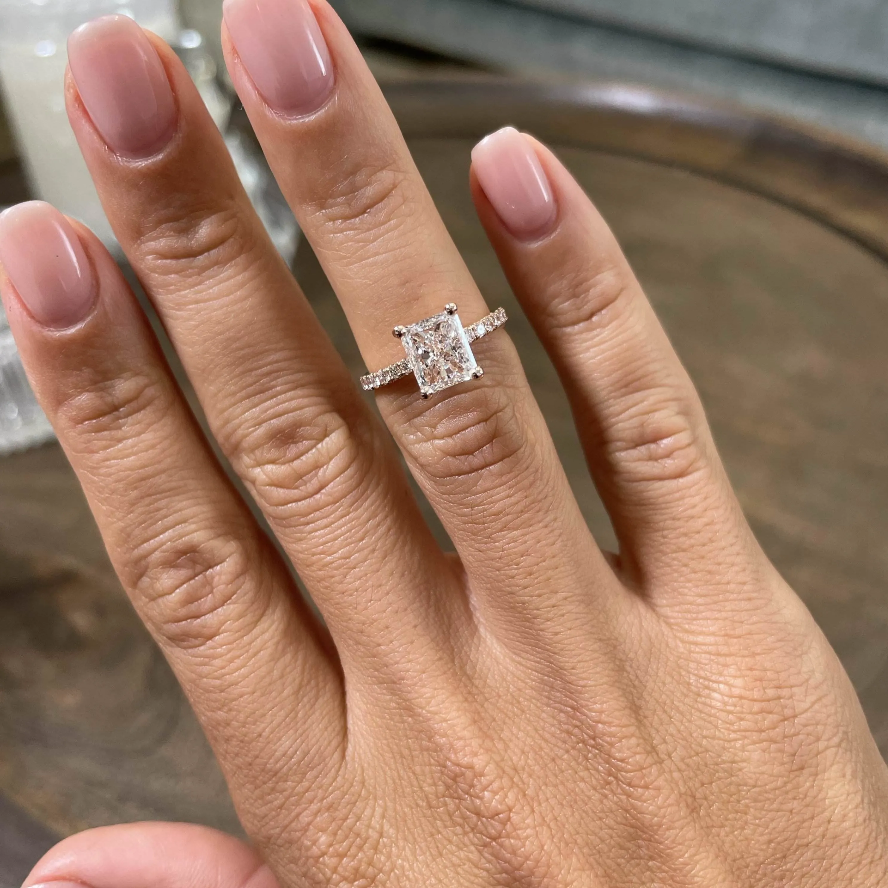 Audrey Lab Grown Diamond Ring -14K Rose Gold