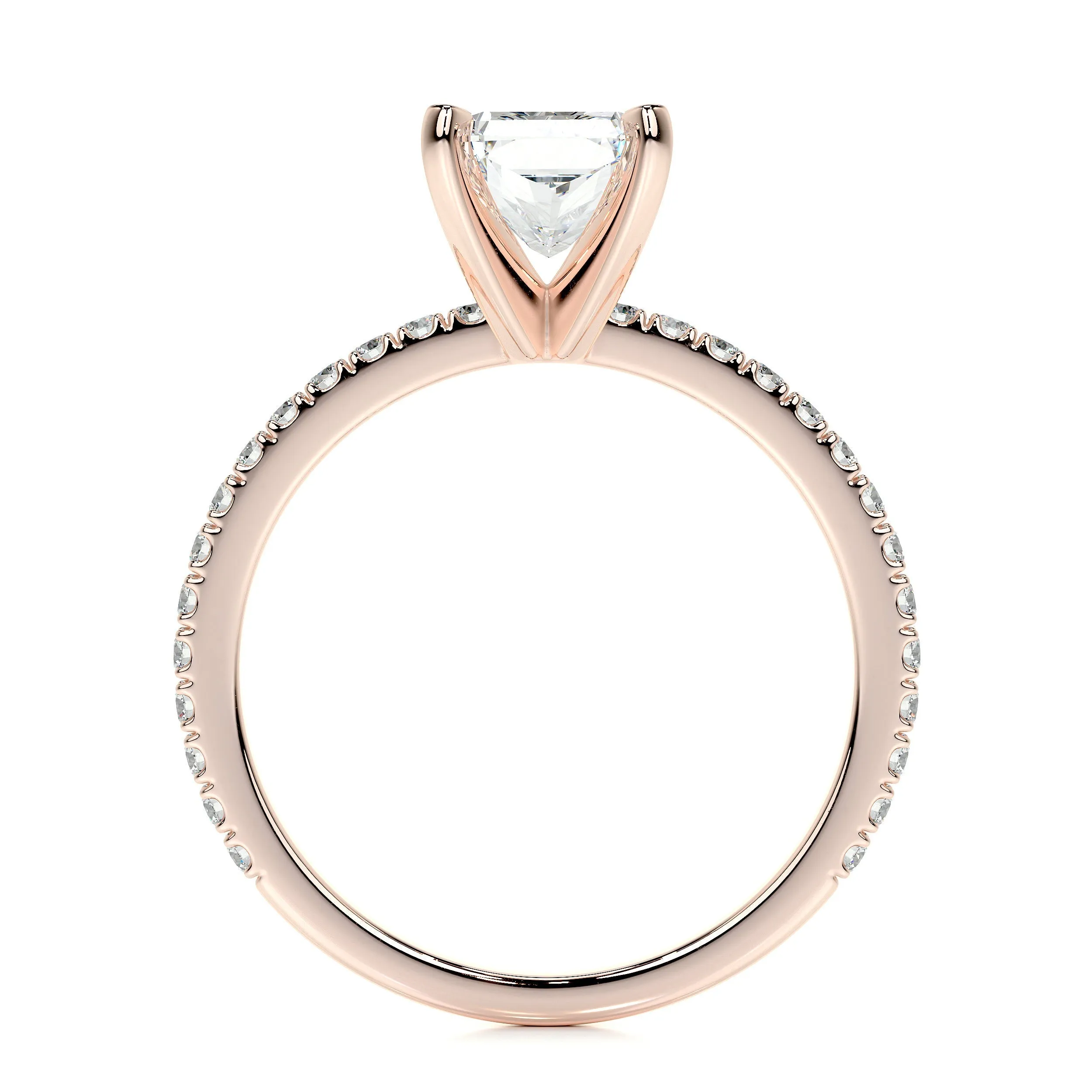 Audrey Lab Grown Diamond Ring -14K Rose Gold