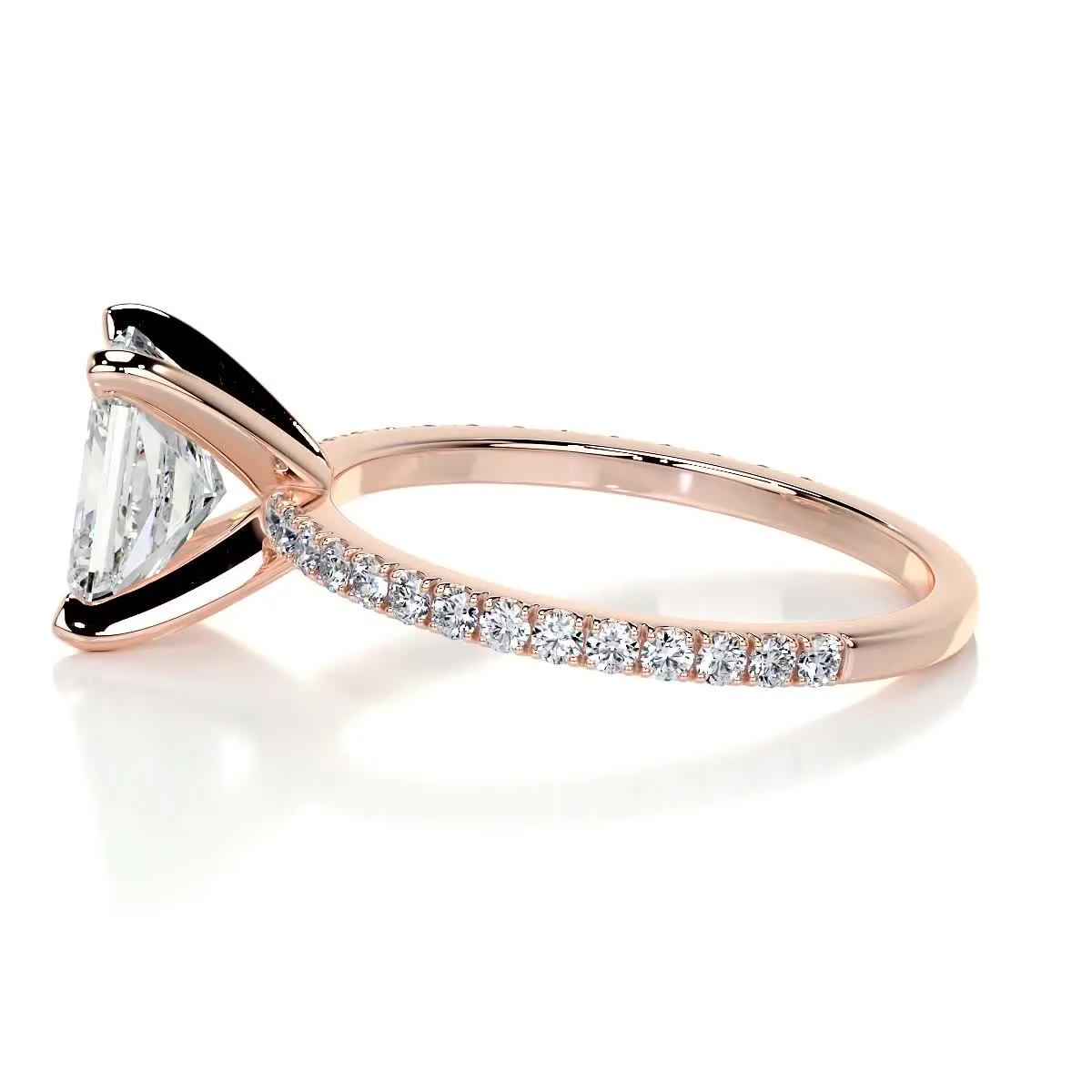 Audrey Lab Grown Diamond Ring -14K Rose Gold