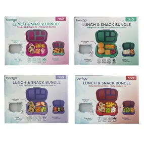 Bentgo Kids Chill Lunch Box & Bentgo Kids Snack Box, Removable Ice Pack