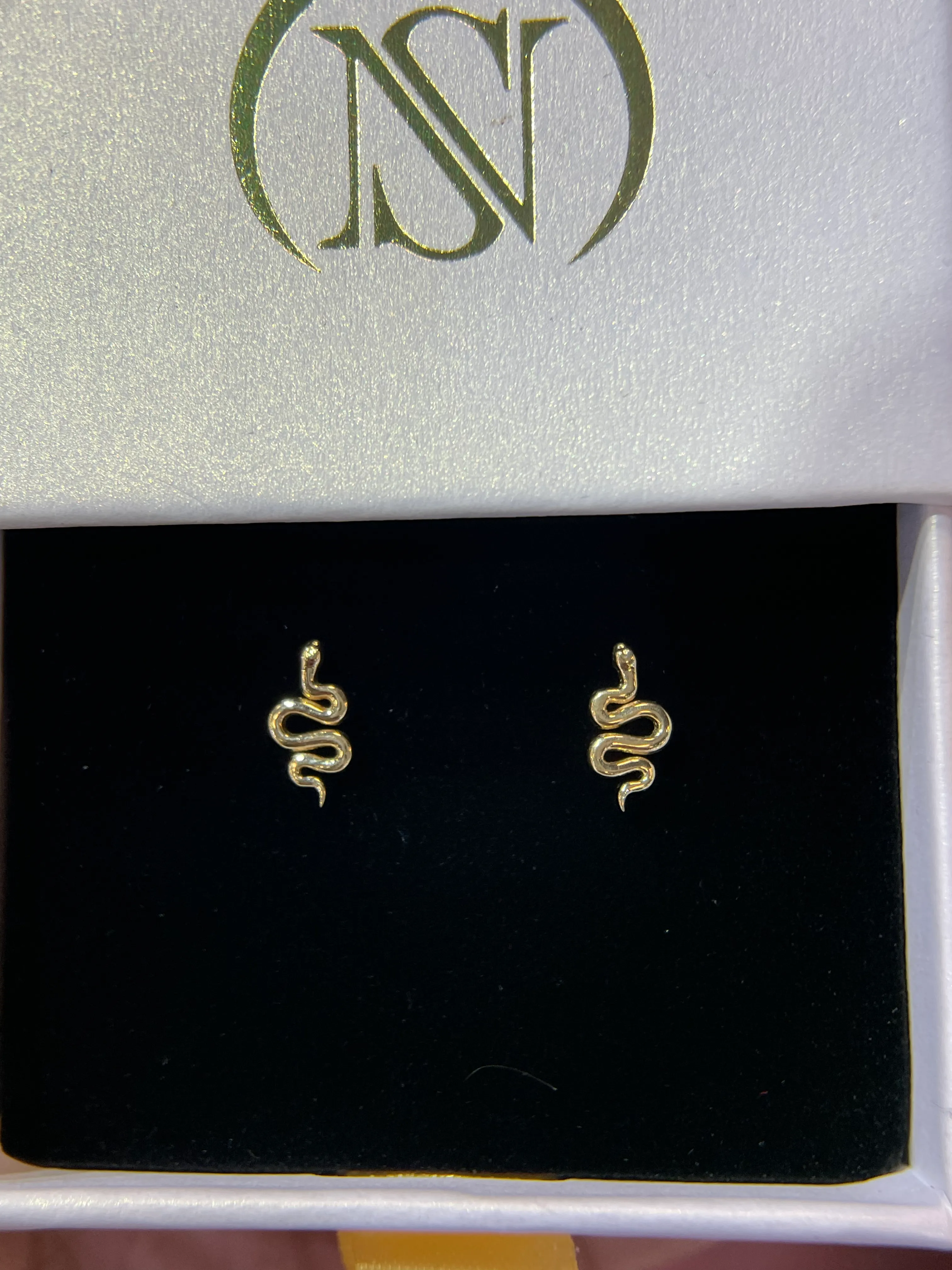 Bff Snake Studs 14k Gold