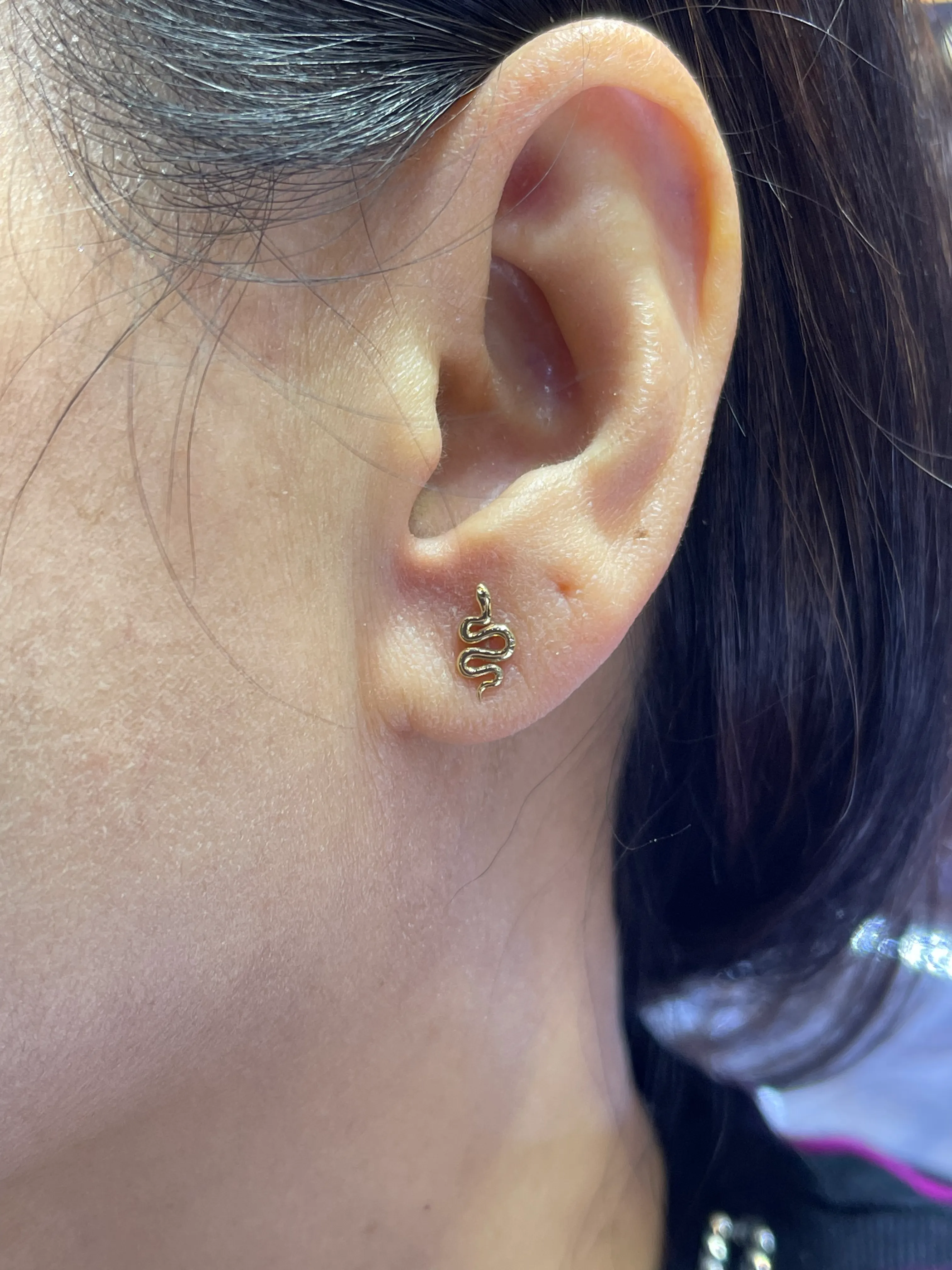 Bff Snake Studs 14k Gold