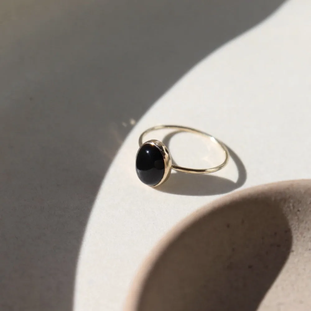 Black Agate Ring | Wholesale