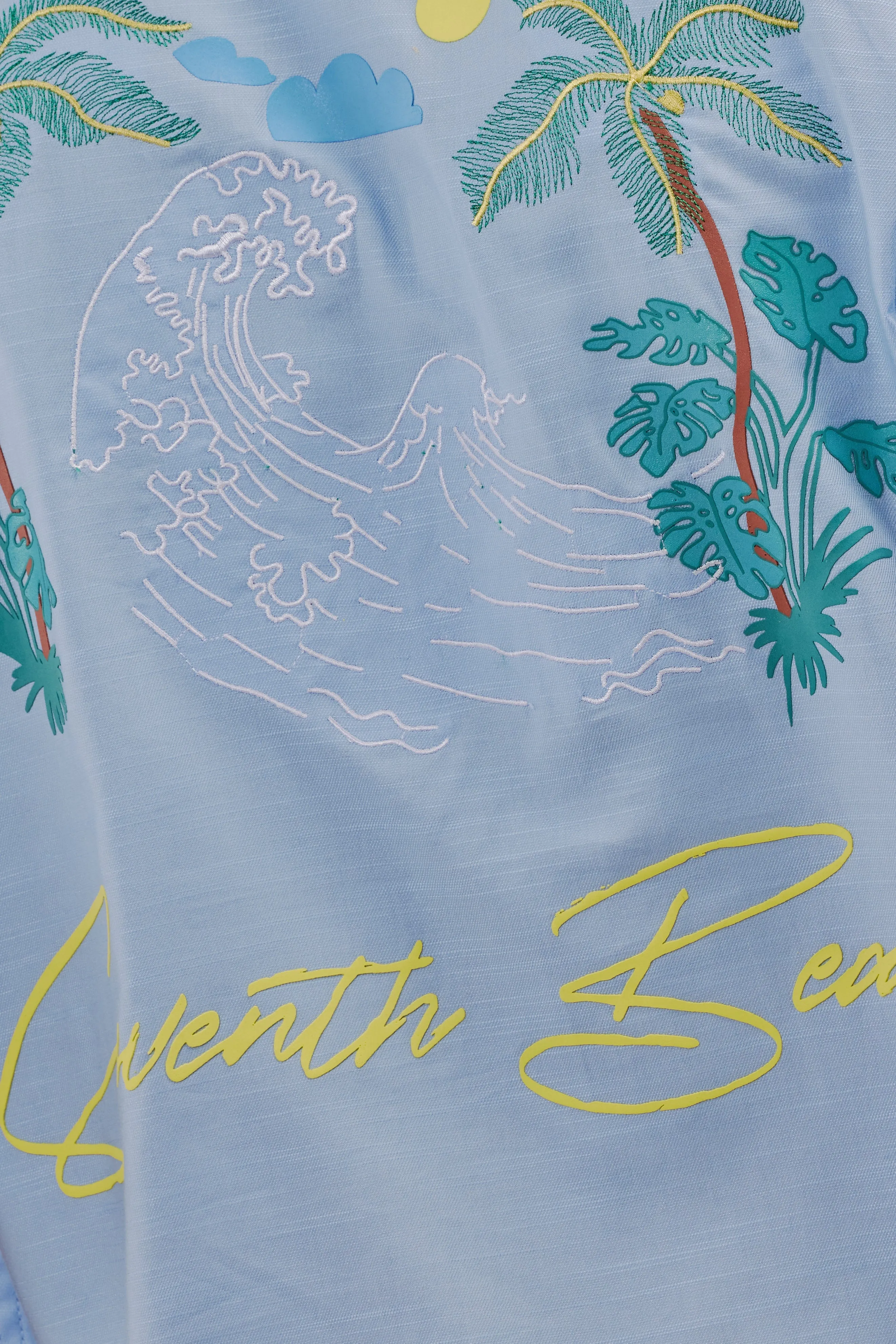 Blue Urban Embroidered Resort Shirt