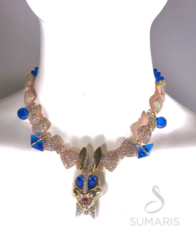 BOW-TIED OOAK STATEMENT NECKLACE