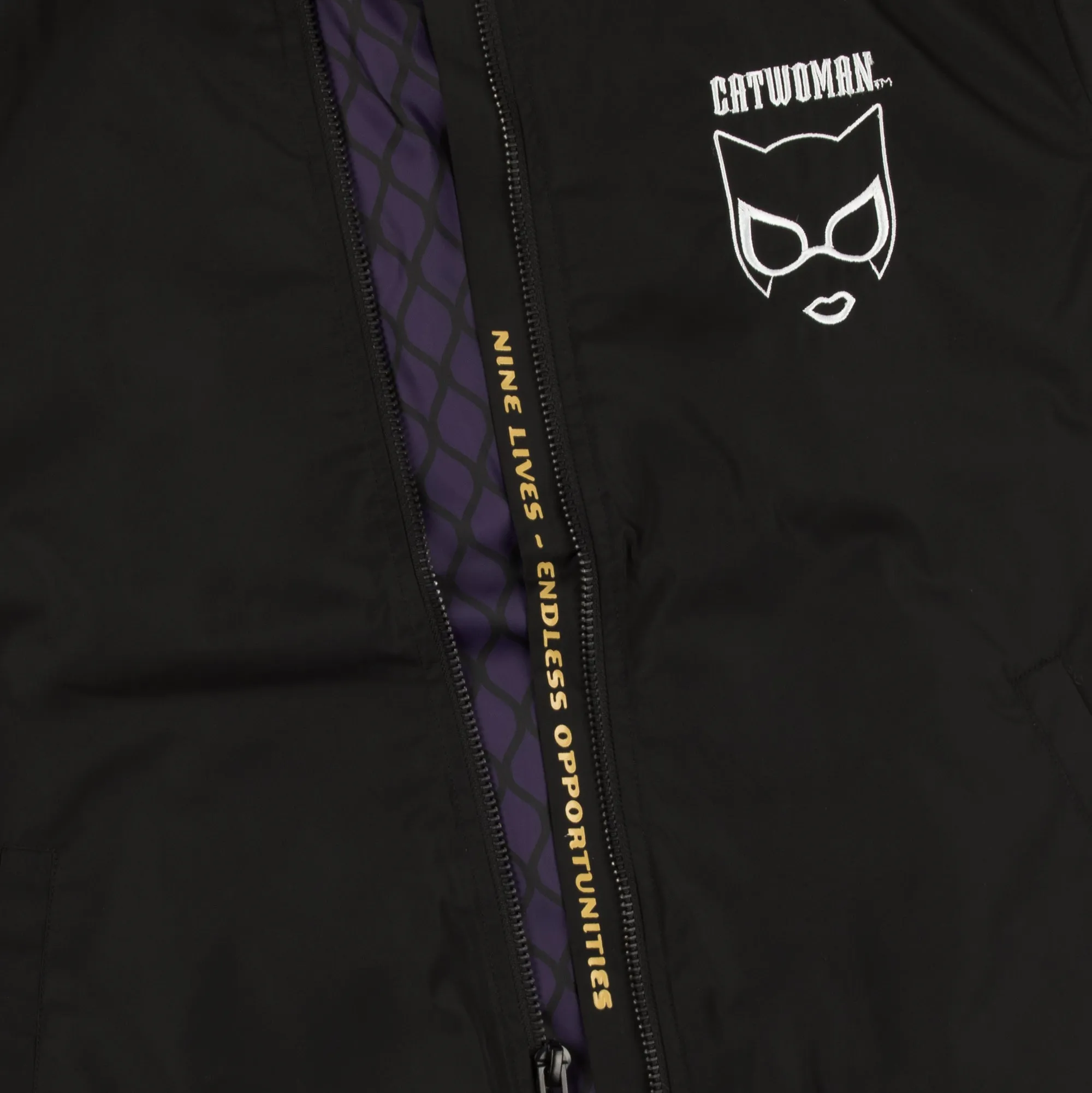 Catwoman Nine Lives Black Bomber Jacket