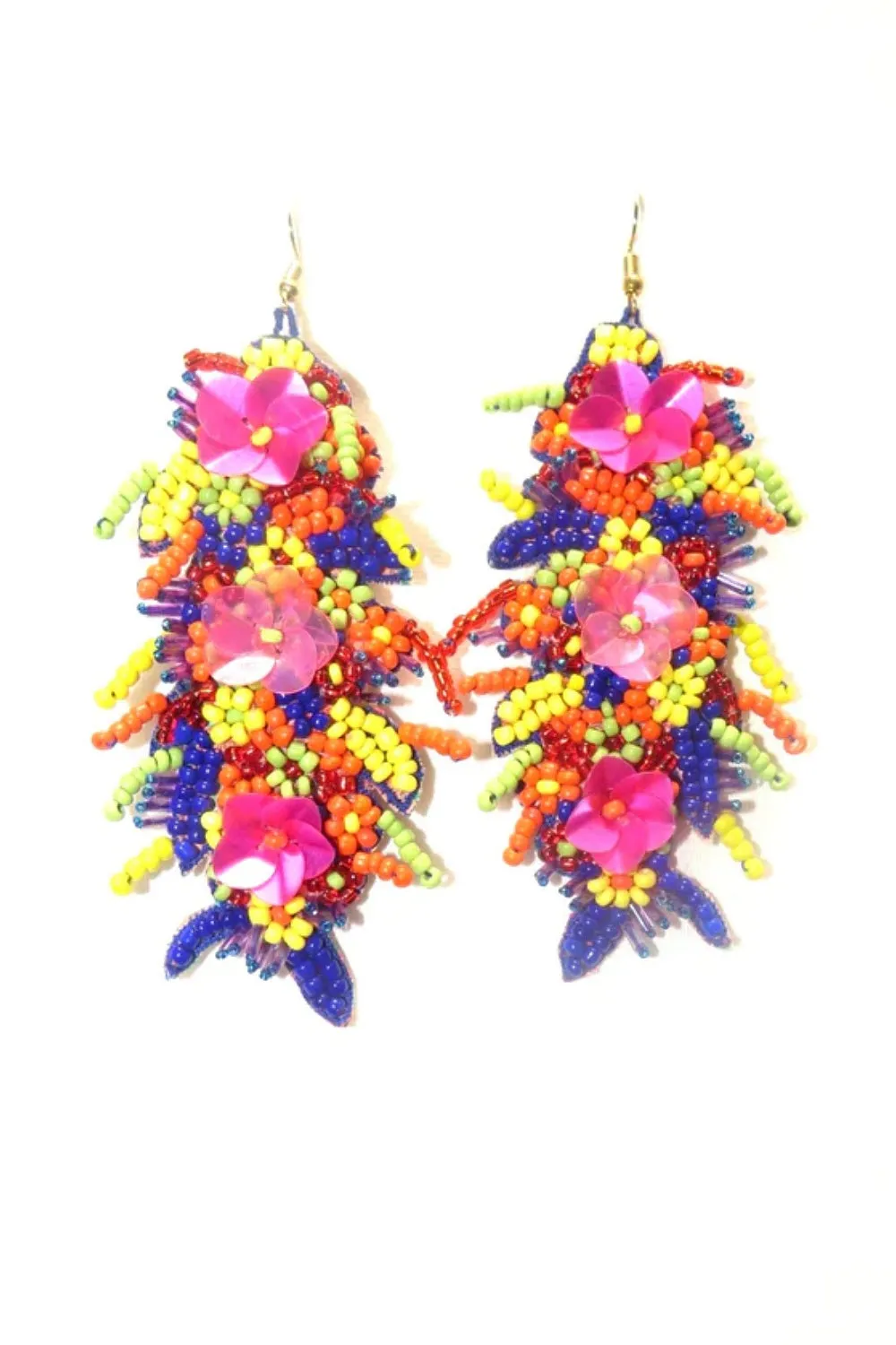 CHOGAA NYC HAND BEADED EARRINGS #1