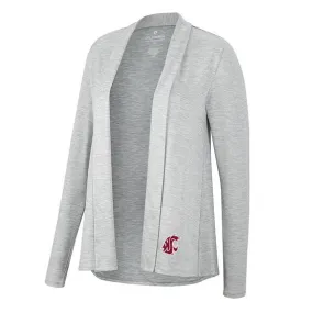 Colosseum Ladies WSU Gray Cardigan