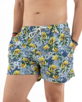 Costume Uomo Summer Boxer Pantaloncino Fantasia Con Limoni GIOSAL-SU1218A