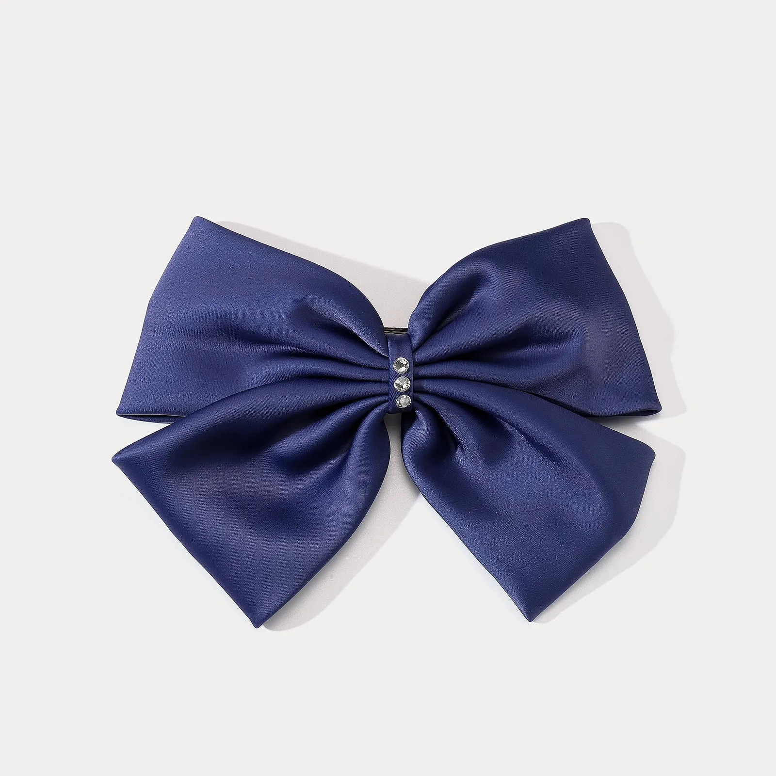 Dark Blue Bow Hair Clips