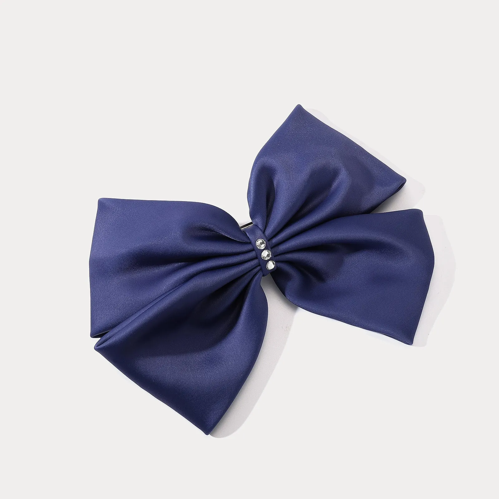 Dark Blue Bow Hair Clips