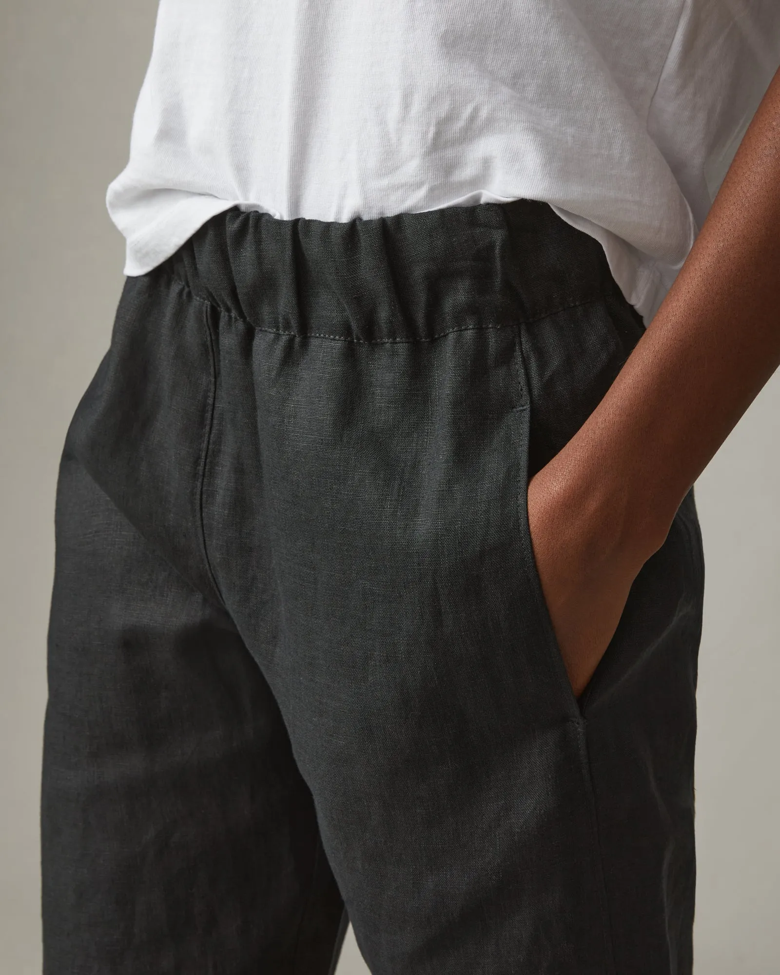 Easy Linen Pant - Meteorite