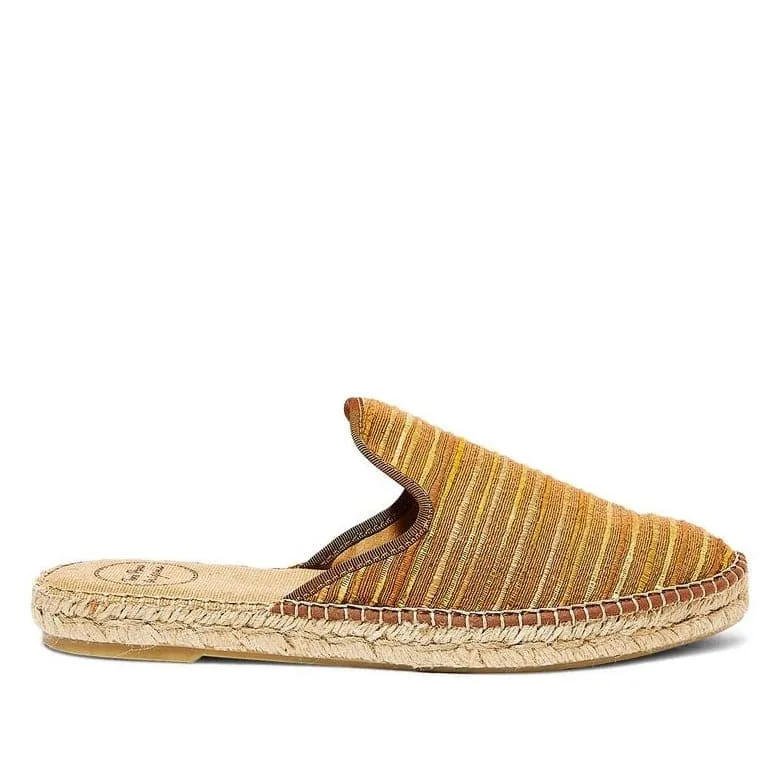 Embroidered Cotton Blend Wedge Espadrille for Women - Ona-SN