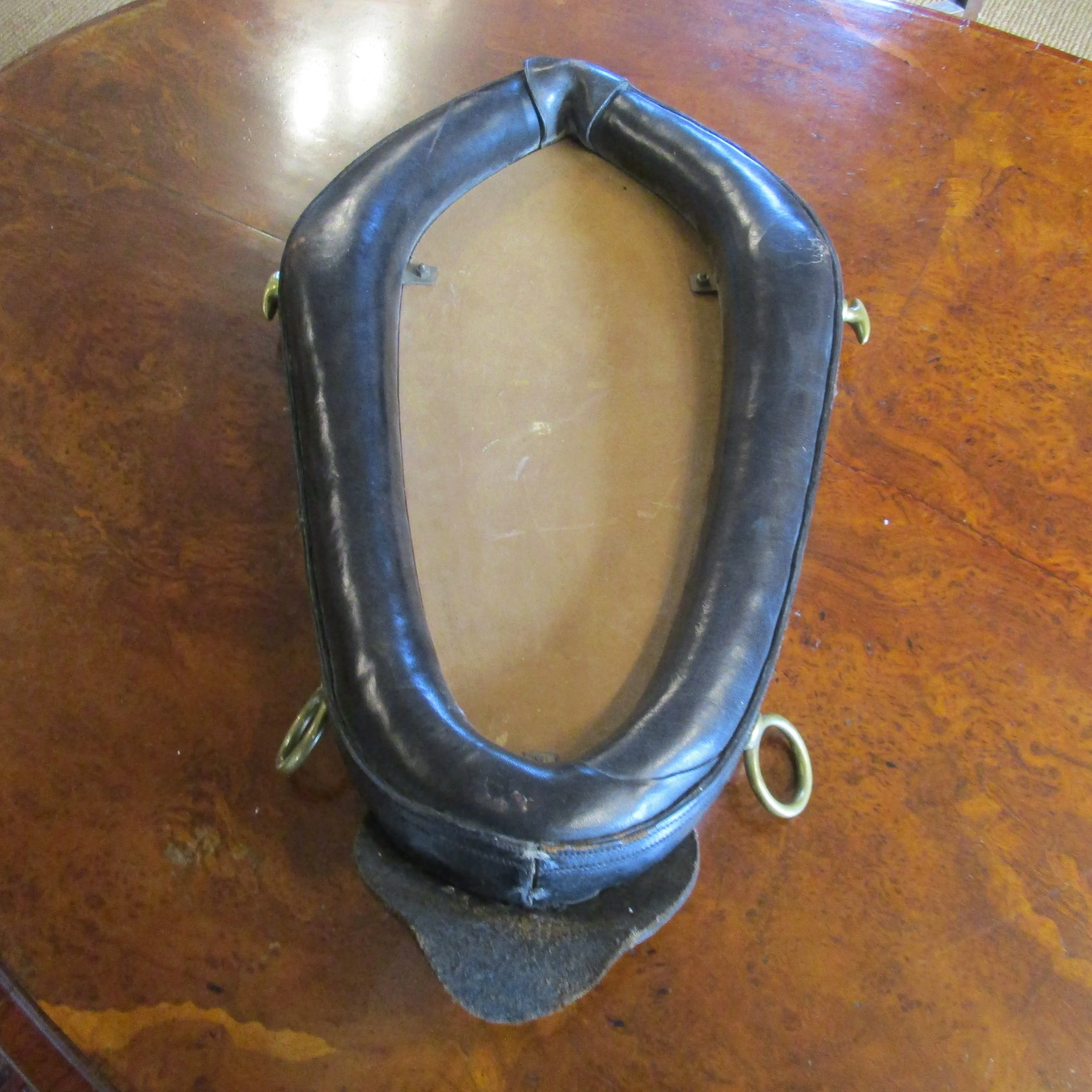 Entrancing Leather Horse Collar Mirror Antique Victorian C1890