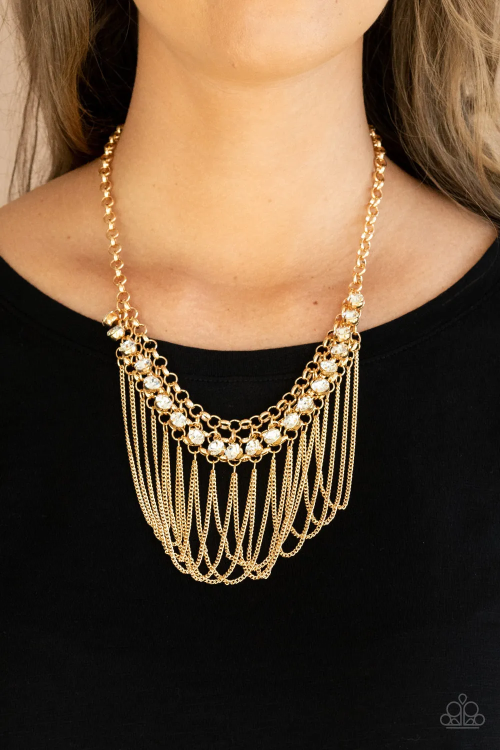 Flaunt Your Fringe Gold-Necklace