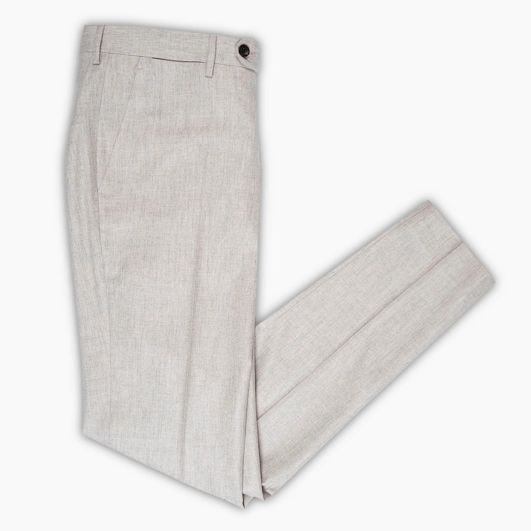 Flavien Chino Pants Wool Flannel (Cord Melange)