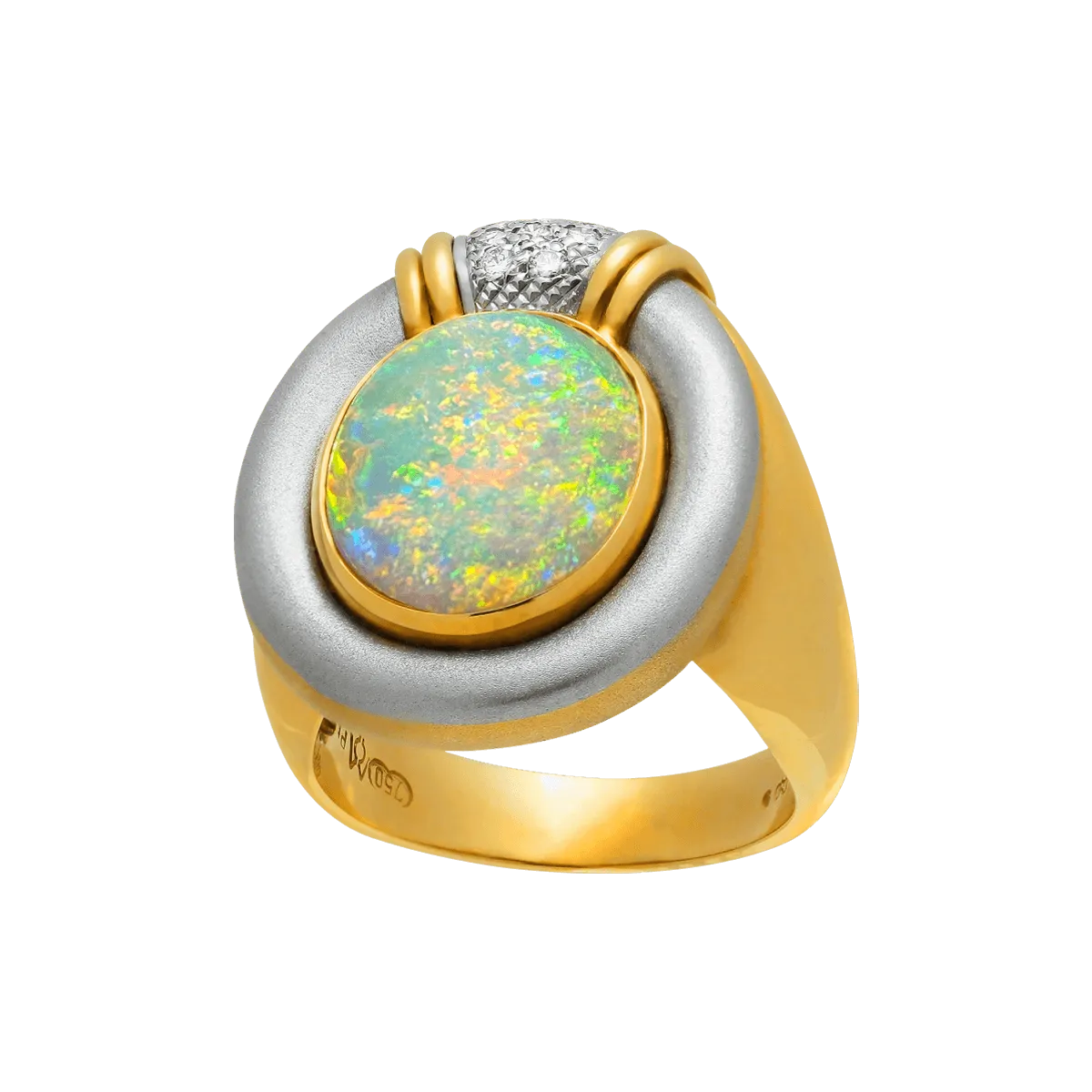 Floral Bouquet Opal Ring