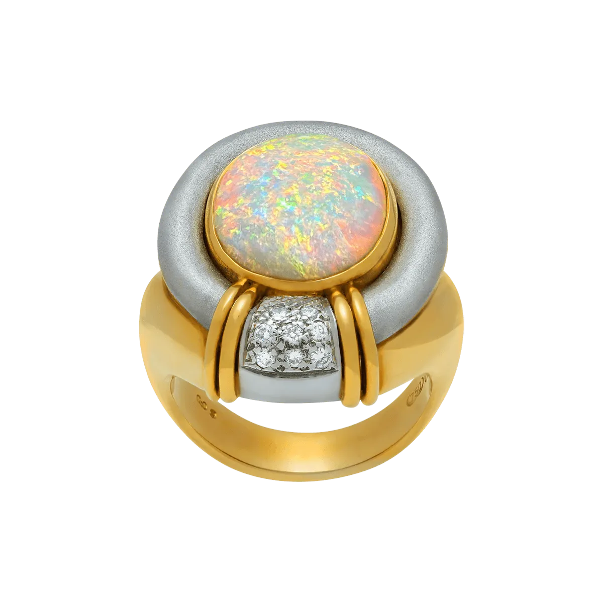 Floral Bouquet Opal Ring