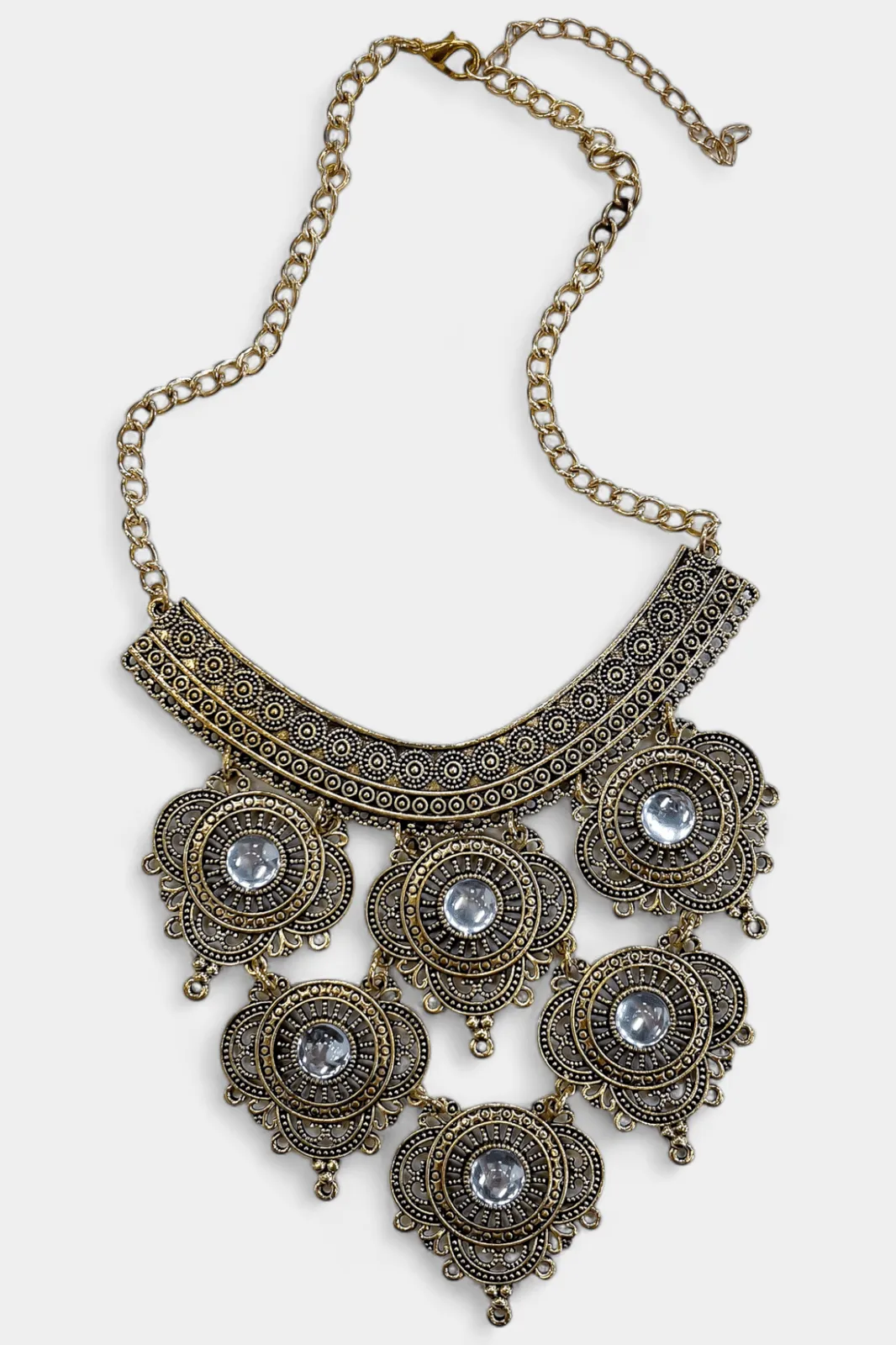 Gold Vintage Bib Necklace