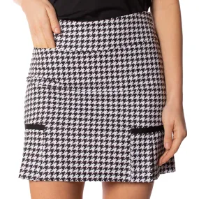 Golftini Side Pleat Skort Houndstooth