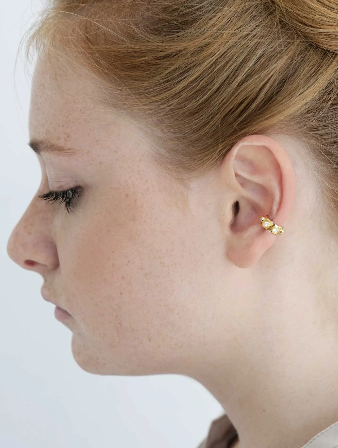 Hippie - Ear cuff with diamonds