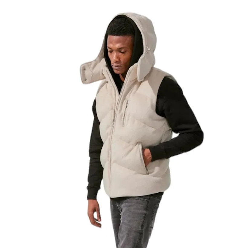 Jordan Craig Tahoe Wool Puffer Vest (Oatmeal) 91586V