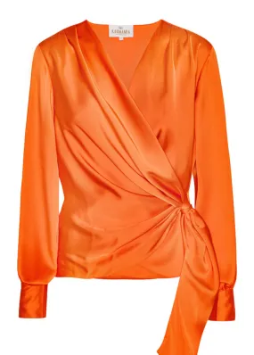 Karmamia Ines Blouse - Sl-om-bluse - Semi Rich Orange