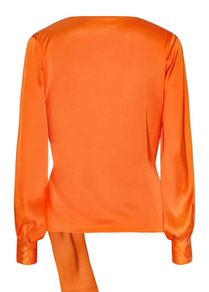 Karmamia Ines Blouse - Sl-om-bluse - Semi Rich Orange