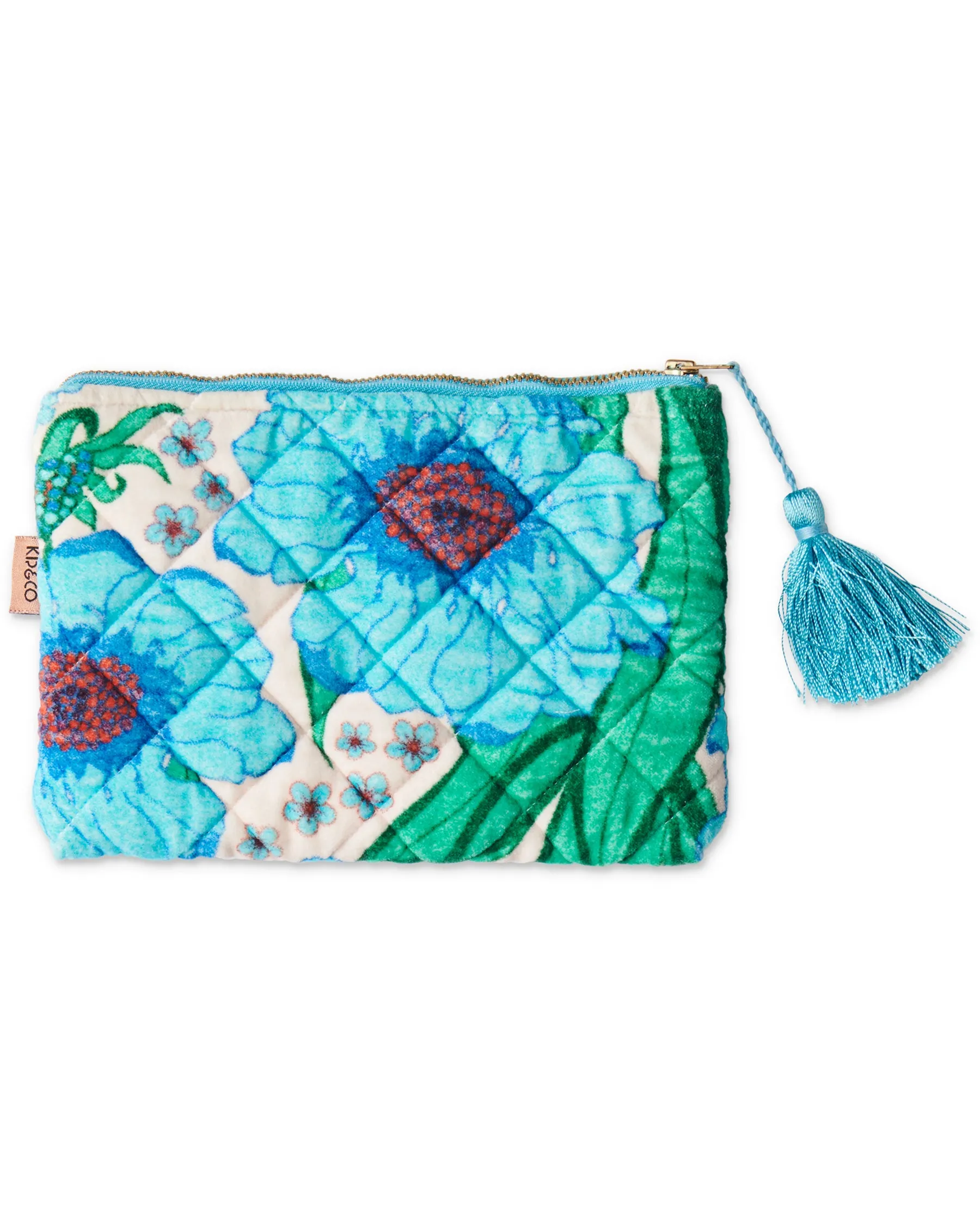 Kip & Co | Tumbling Flowers Velvet Cosmetics Purse