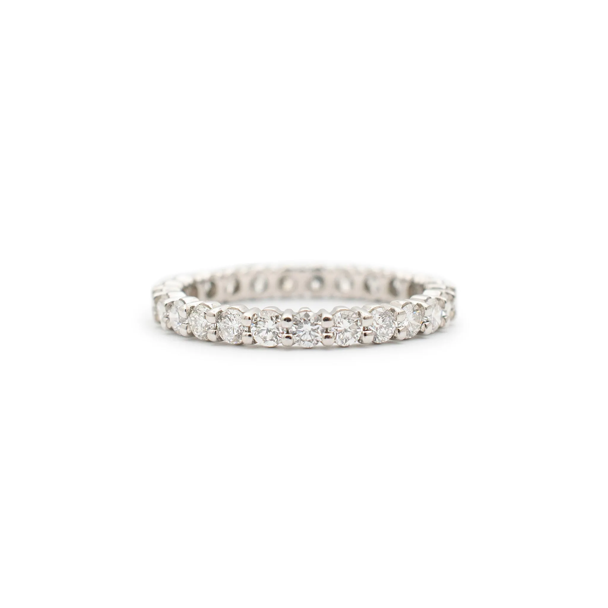 Ladies Platinum Full Eternity 1.03CT Diamond Wedding Band