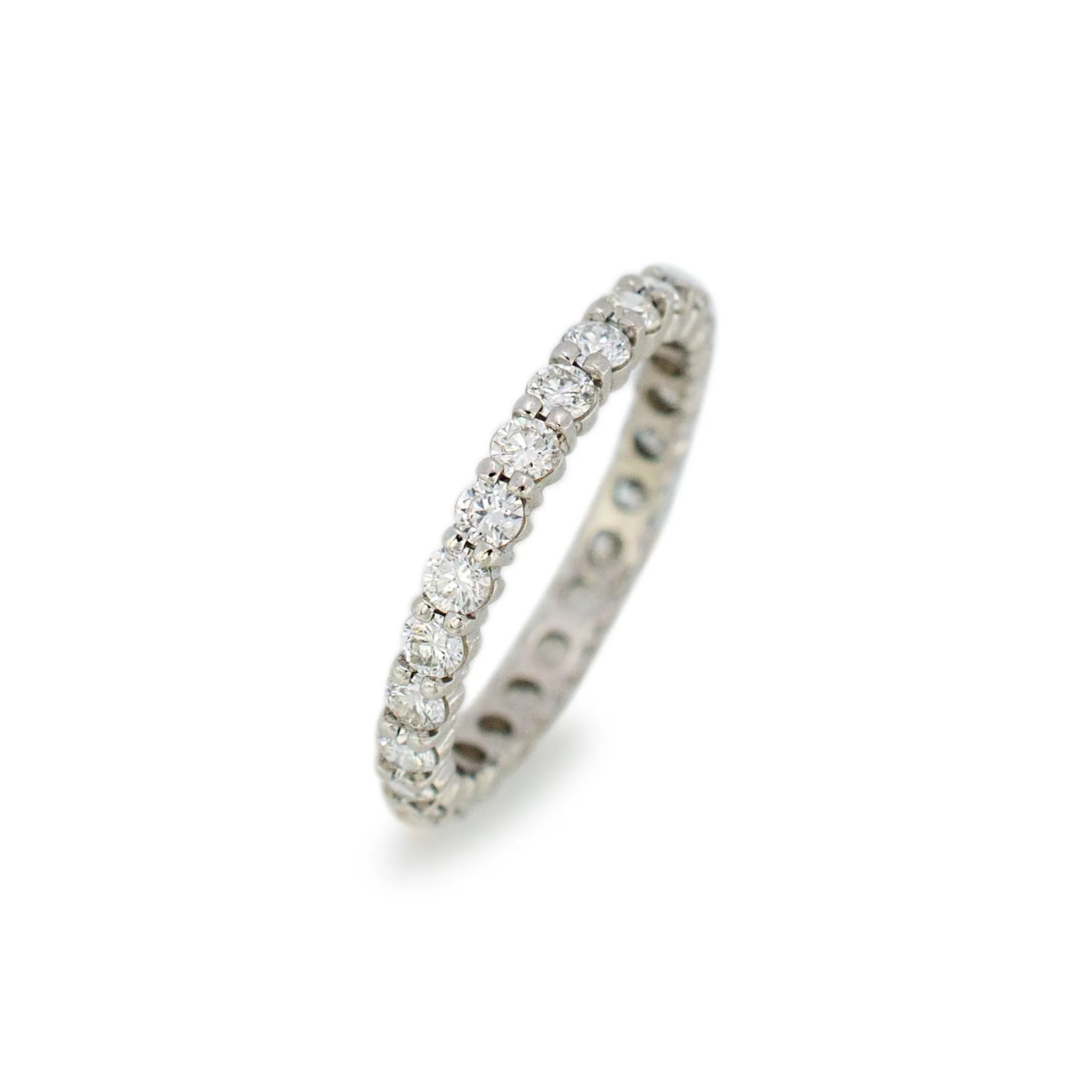 Ladies Platinum Full Eternity 1.03CT Diamond Wedding Band