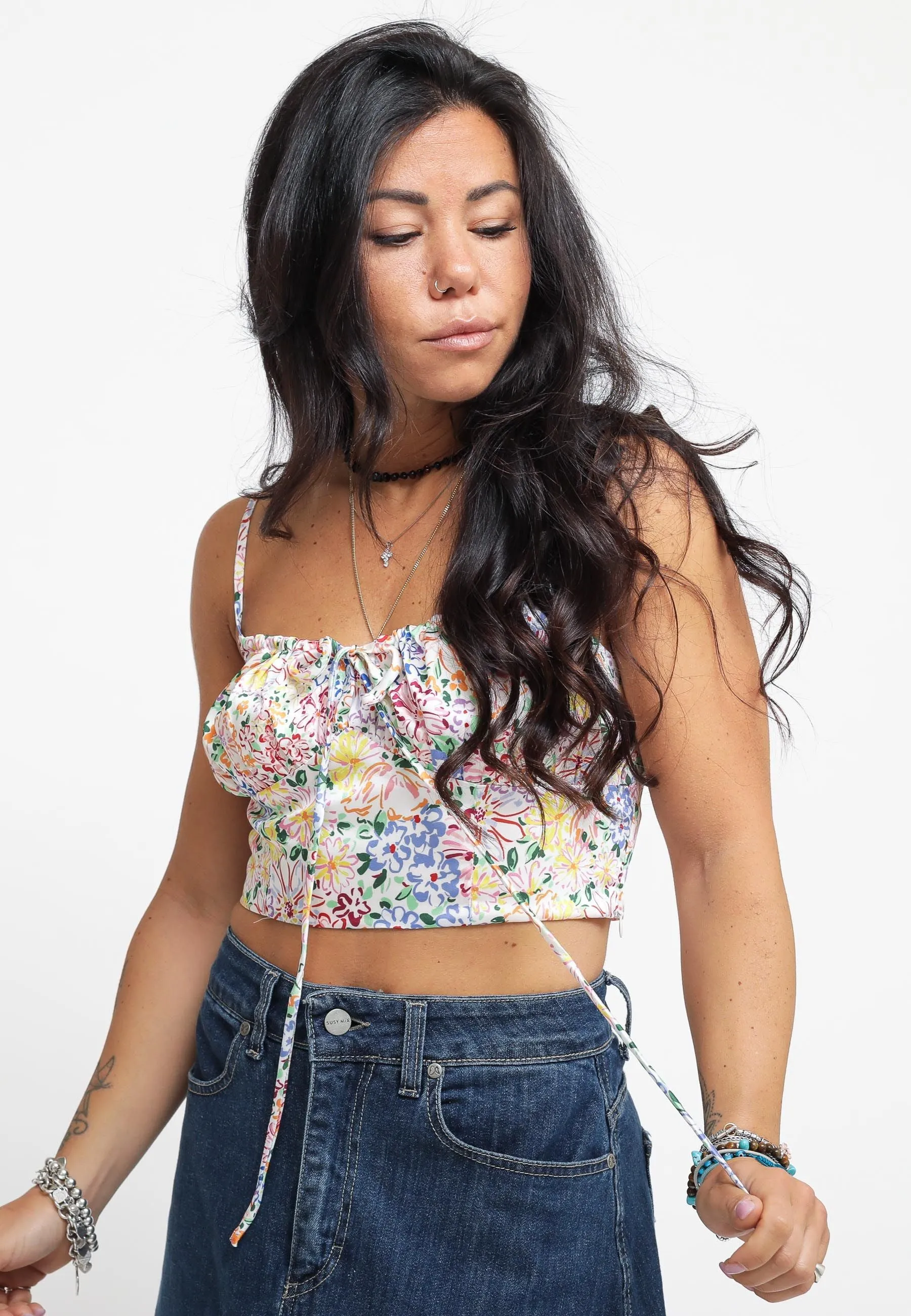 Ladies Top - Painted Multi Floral