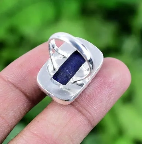 Lapis Lazuli 925 Sterling Silver Handmade Ring