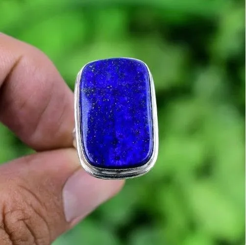 Lapis Lazuli 925 Sterling Silver Handmade Ring