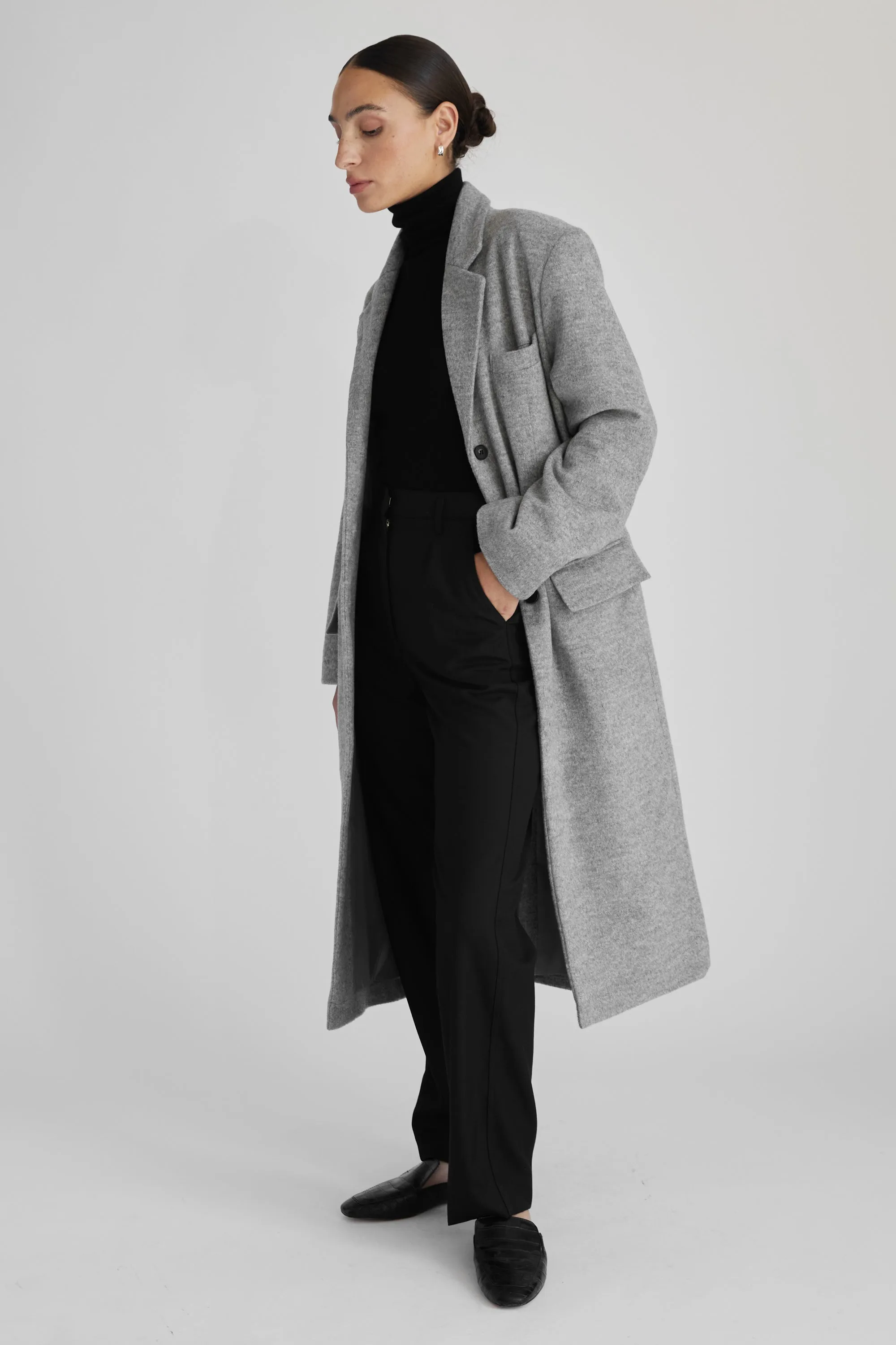 Long Wool Cashmere Coat