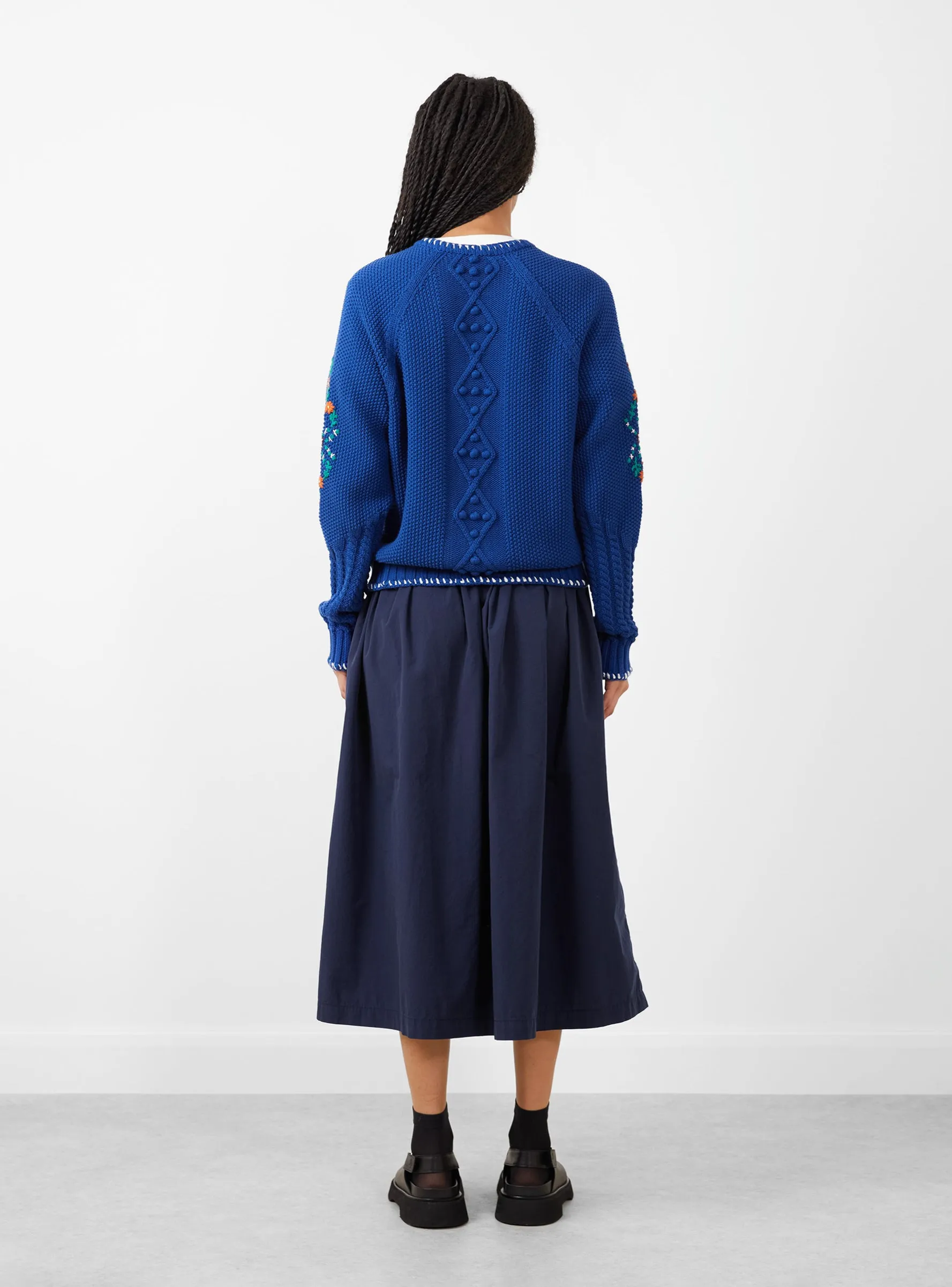 Lotus Cardigan Blue