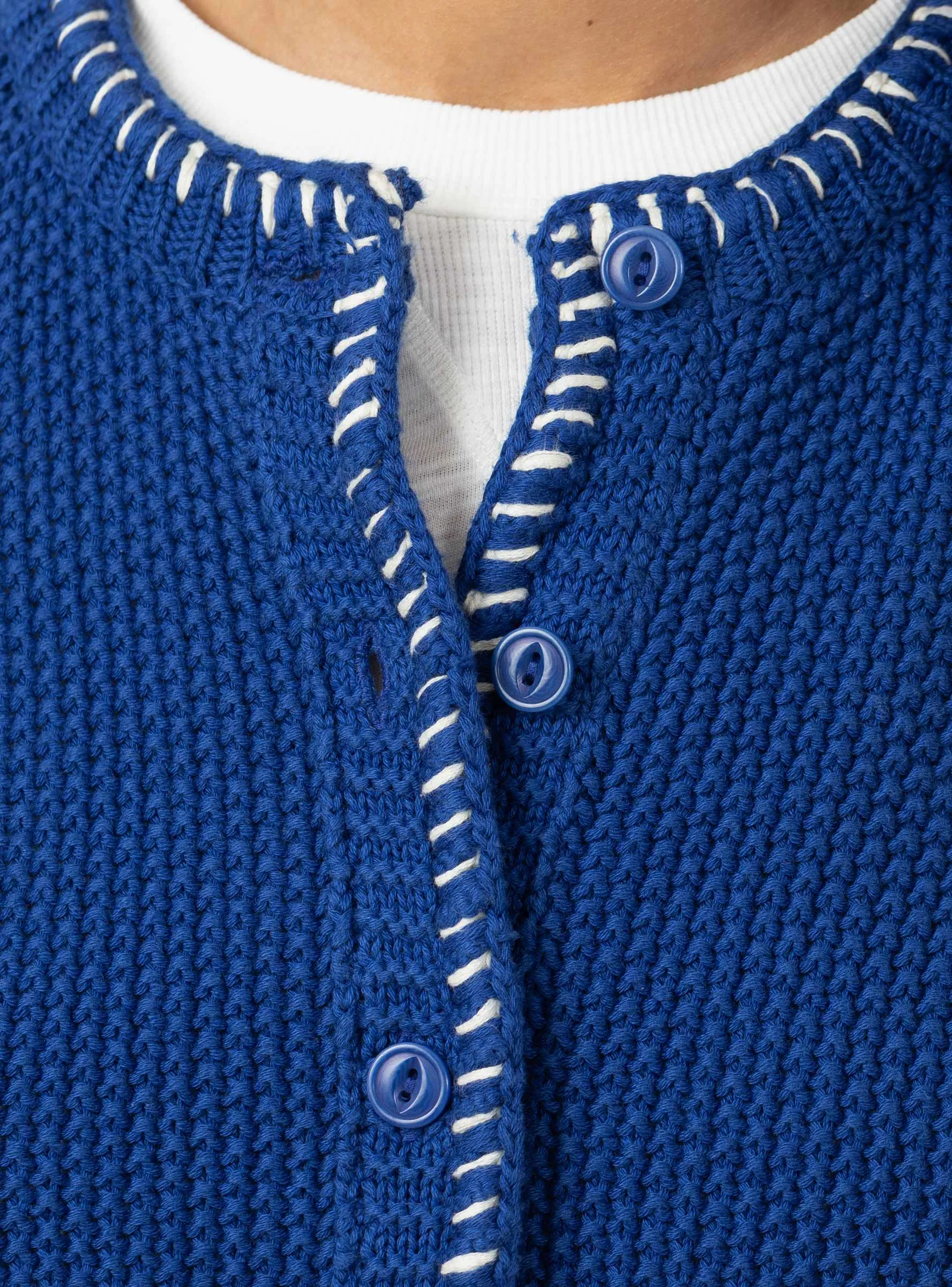 Lotus Cardigan Blue