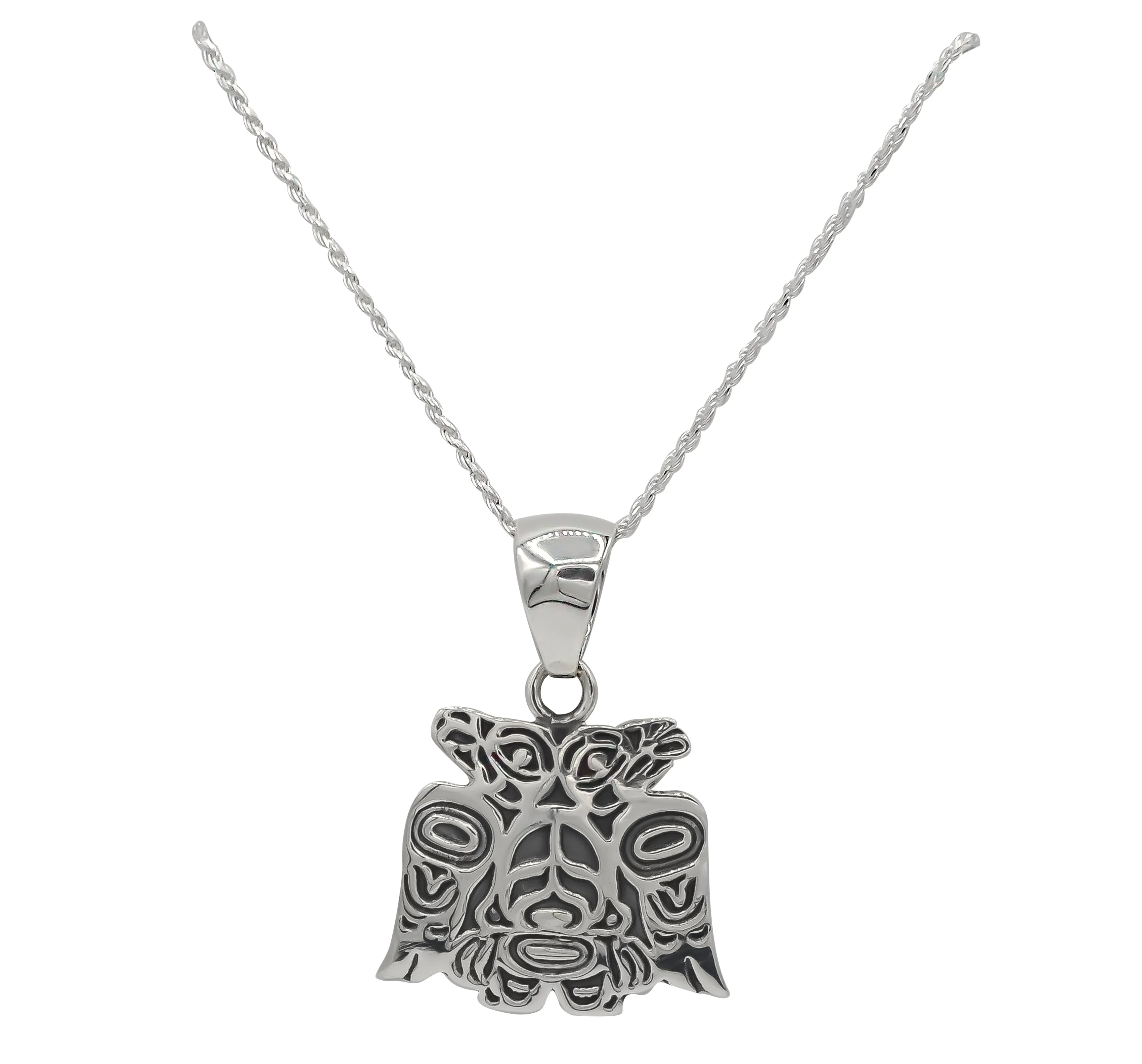 Lovebirds Sterling Silver Necklace - 1 inch