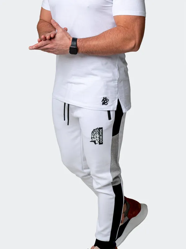 Maceoo Stretch Athletic Wear | Jogger Legendary White