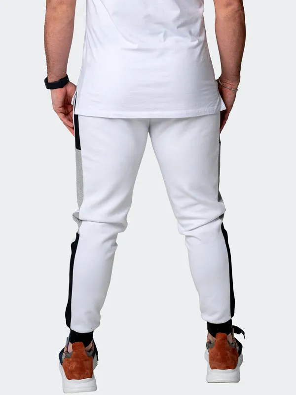 Maceoo Stretch Athletic Wear | Jogger Legendary White