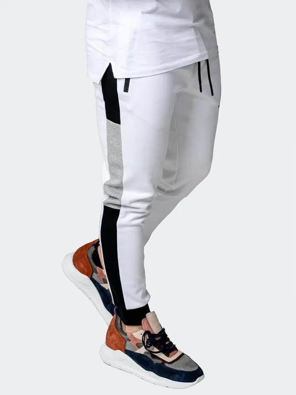 Maceoo Stretch Athletic Wear | Jogger Legendary White