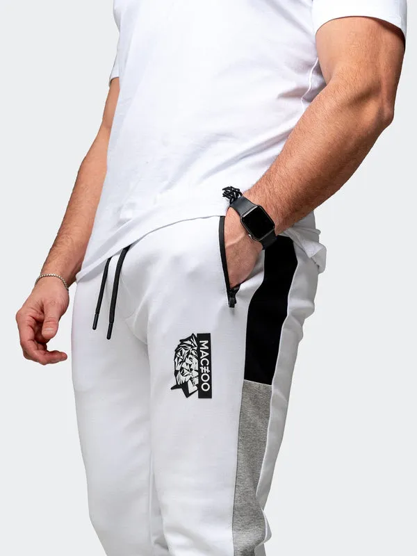 Maceoo Stretch Athletic Wear | Jogger Legendary White